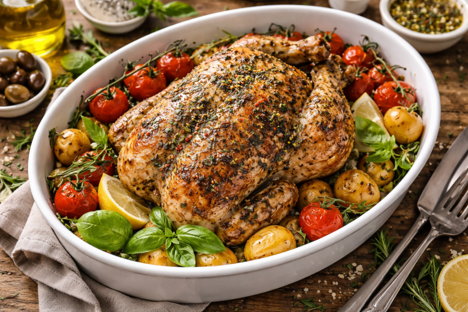 Sheet Pan Lemon Herb Chicken и Aperol Spritz: ужин с итальянским настроением дома